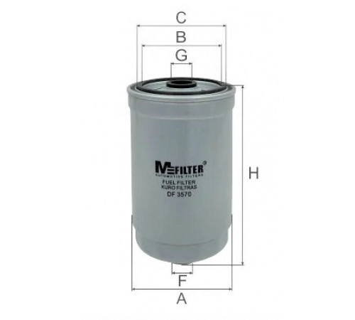 Фільтр палива DF 3570 MFILTER