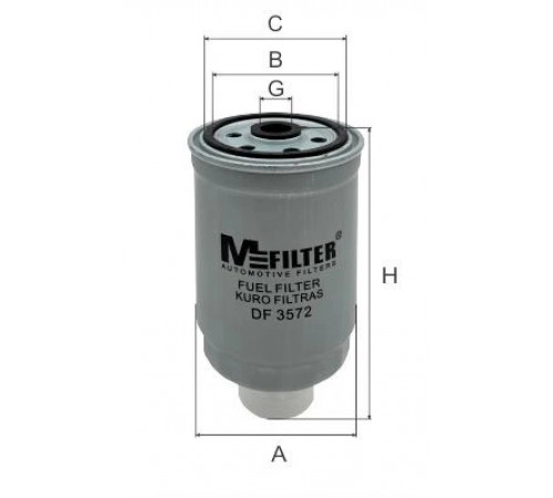 Фільтр палива DF 3572 MFILTER