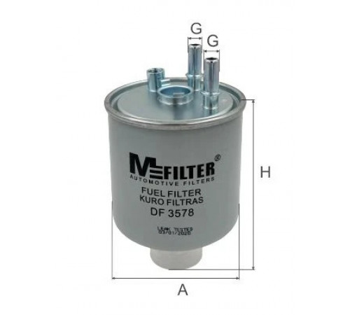 Фільтр палива DF 3578 MFILTER