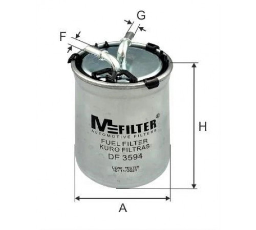 Фільтр палива DF 3594 MFILTER