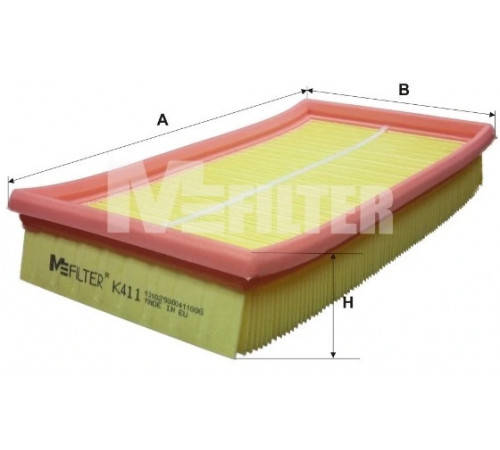 Повітряний фільтр K 411 MFILTER