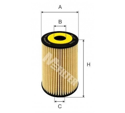 Оливний фільтр TE 649 MFILTER