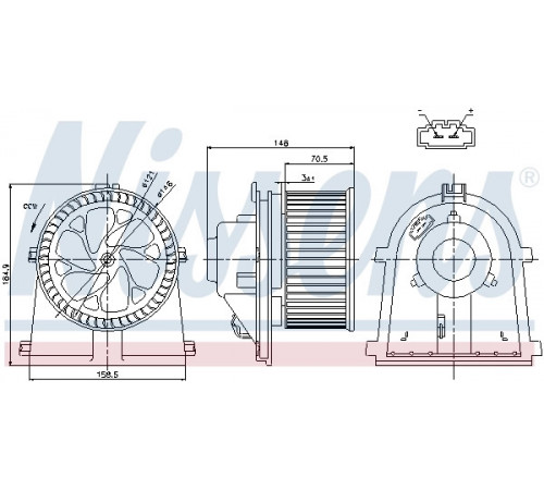 Компресор салону 87022 NISSENS