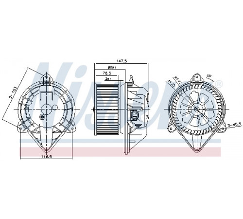 Компресор салону 87024 NISSENS