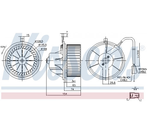Компресор салону 87068 NISSENS
