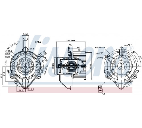 Компресор салону 87131 NISSENS