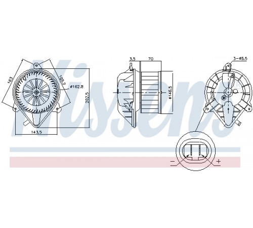 Компресор салону 87171 NISSENS