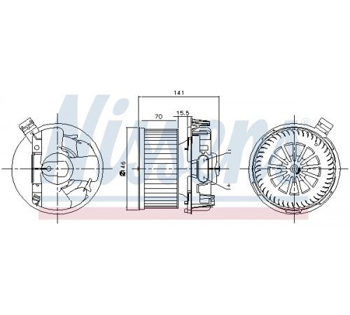 Компресор салону 87209 NISSENS