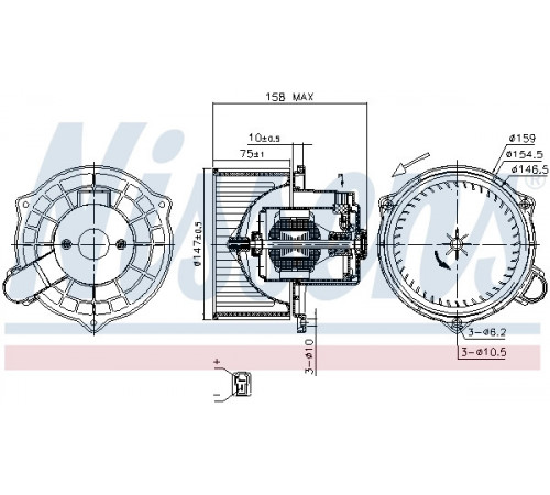 Компресор салону 87234 NISSENS