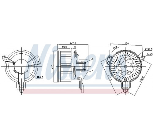 Компресор салону 87259 NISSENS