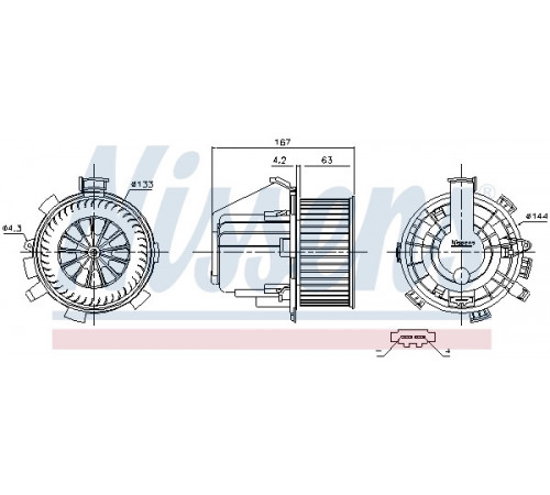 Компресор салону 87281 NISSENS