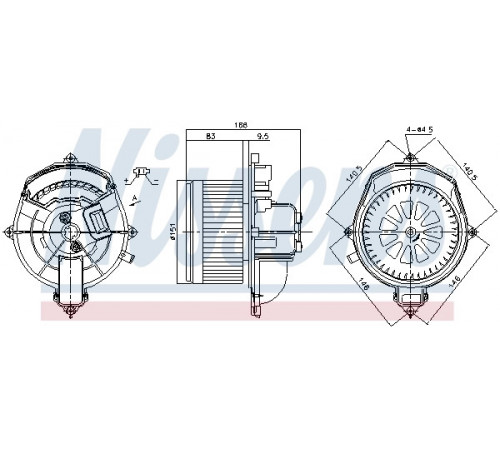 Компресор салону 87288 NISSENS