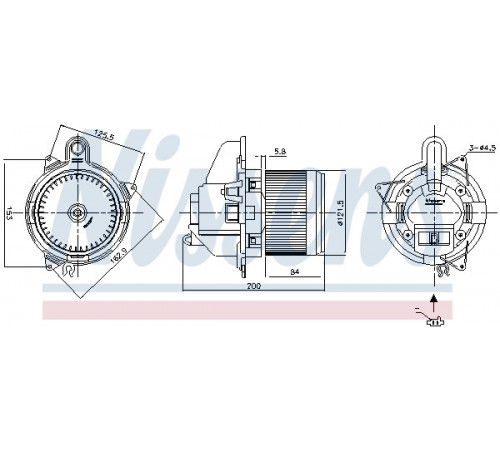 Компресор салону 87502 NISSENS