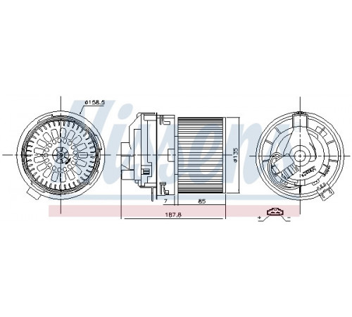 Компресор салону 87508 NISSENS