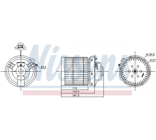 Компресор салону 87530 NISSENS