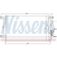 Конденсатор, система кондиціонування повітря 94790 NISSENS
