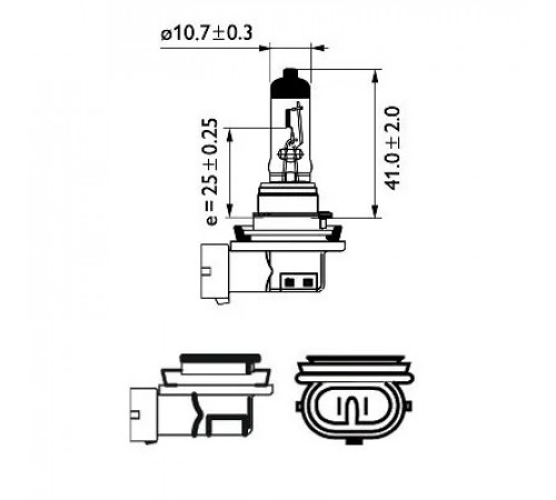 Лампа розжарювання, фара дальнього світла 12360C1 PHILIPS