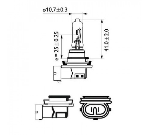 Лампа розжарювання, фара дальнього світла 12361C1 PHILIPS