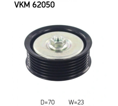 Відвідний/напрямний ролик, поліклиновий ремінь VKM62050 SKF