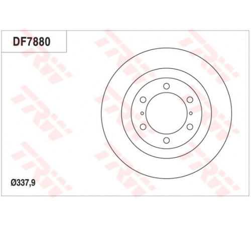 Гальмівний диск DF7880S TRW