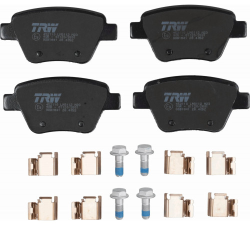 Комплект гальмівних накладок, дискове гальмо GDB1841 TRW