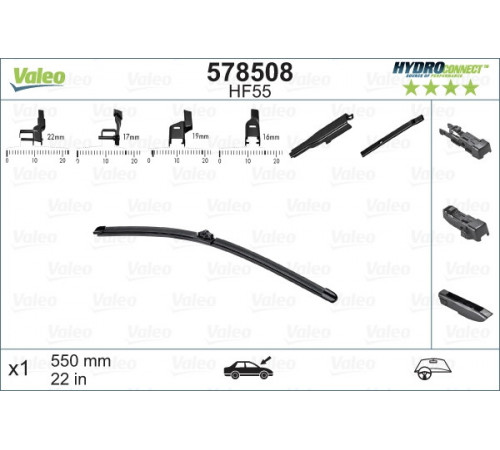 Щітка двірника 578508 VALEO