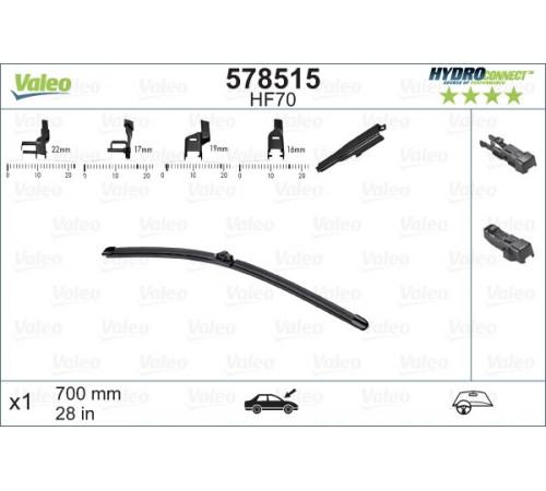 Щітка двірника 578515 VALEO