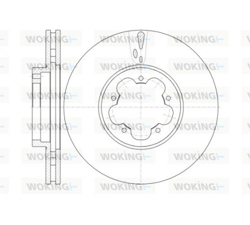 Гальмівний диск D61022.10 WOKING