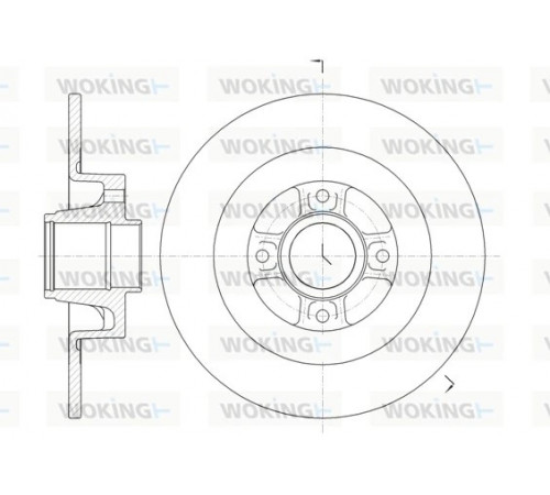 Гальмівний диск D61047.00 WOKING