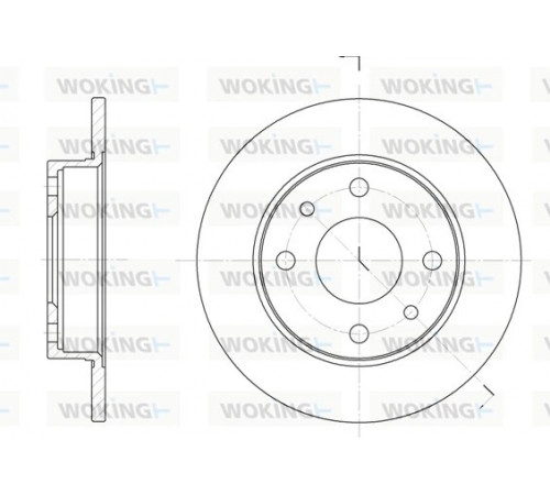 Гальмівний диск D6110.00 WOKING