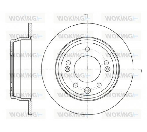 Гальмівний диск D61105.00 WOKING