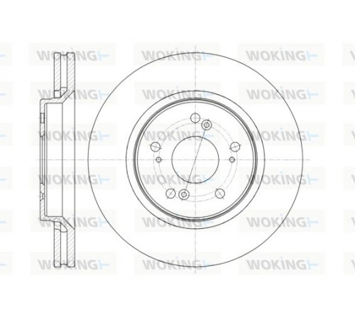 Гальмівний диск D61358.10 WOKING