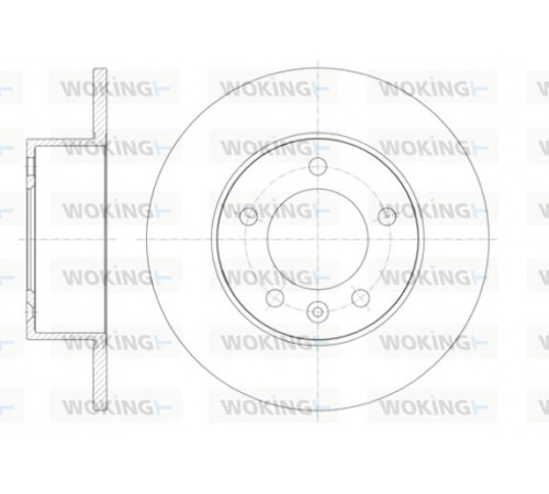 Гальмівний диск D61412.00 WOKING