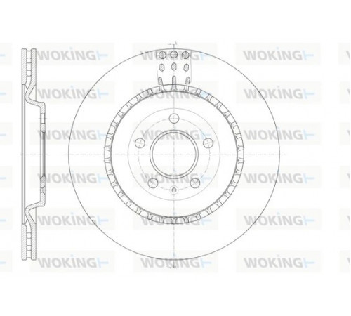 Гальмівний диск D61492.10 WOKING