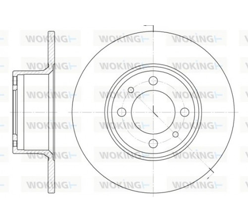 Гальмівний диск D6156.00 WOKING