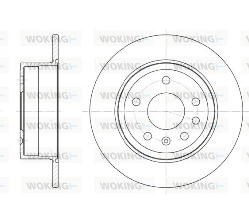 Гальмівний диск D6249.00 WOKING