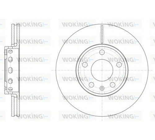 Гальмівний диск D6328.10 WOKING