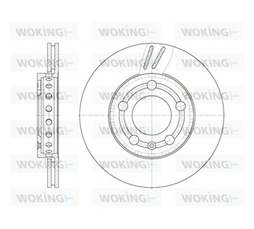 Гальмівний диск D6709.10 WOKING