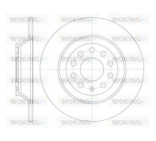 Гальмівний диск D6969.00 WOKING