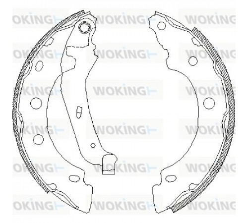 Гальмівна колодка Z4043.00 WOKING