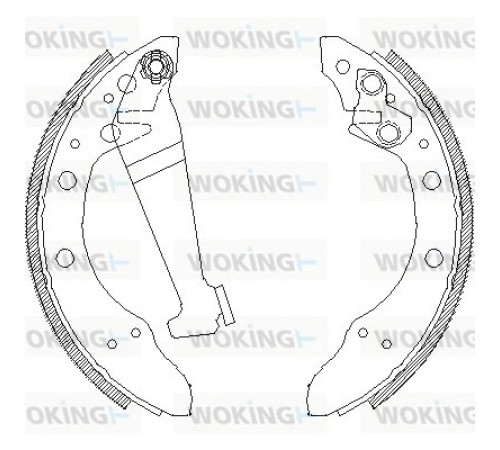 Гальмівна колодка Z4046.00 WOKING
