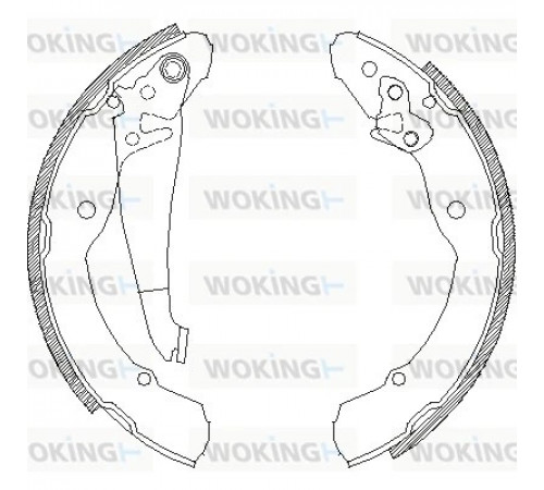 Гальмівна колодка Z4082.00 WOKING
