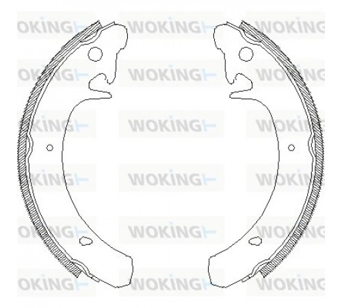 Гальмівна колодка Z4129.00 WOKING