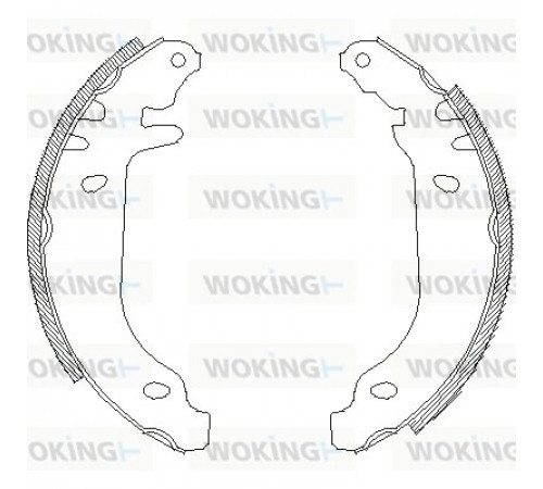 Гальмівна колодка Z4169.00 WOKING