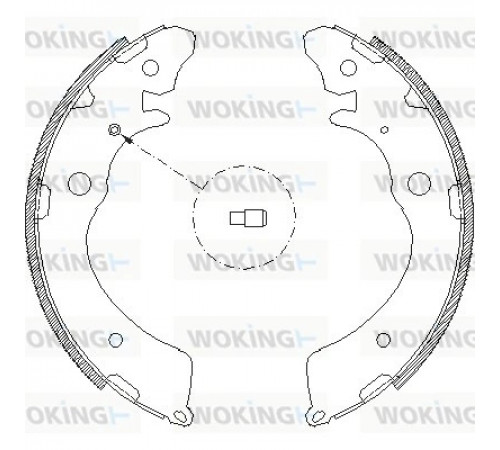 Гальмівна колодка Z4383.00 WOKING