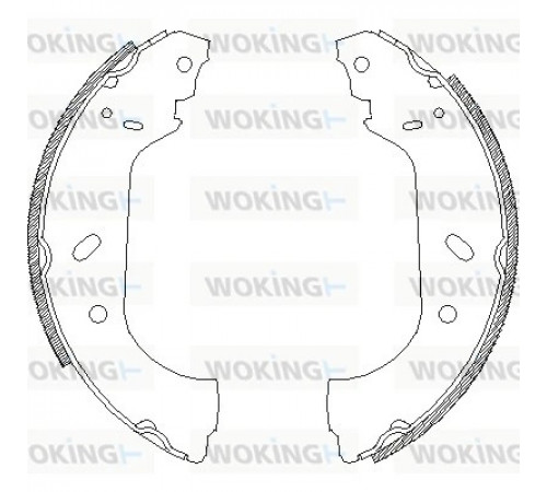 Гальмівна колодка Z4417.00 WOKING