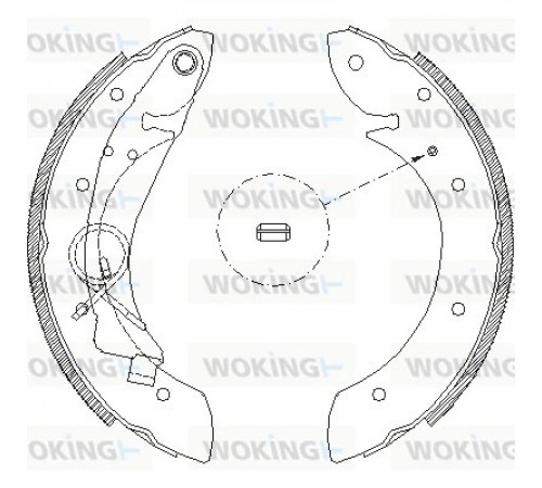 Гальмівна колодка Z4419.00 WOKING